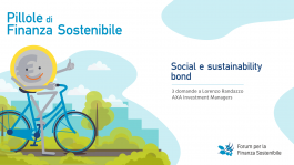 Pillole di finanza sostenibile<br>Social e sustainability bond